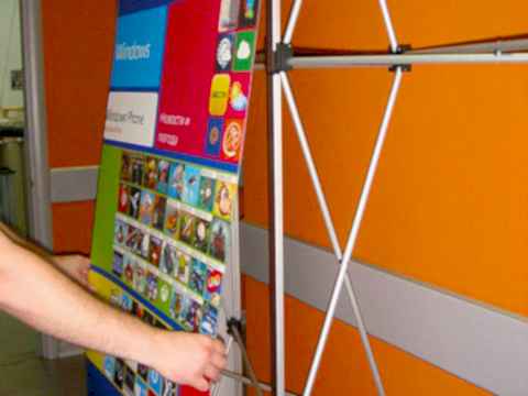 Установка roll up стенда