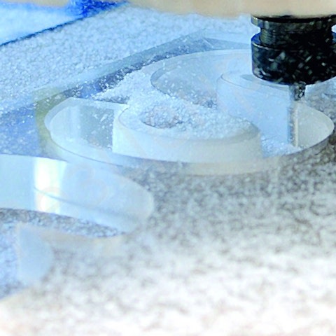 Фрезерная резка акрила (оргстекла), ПЭТ, полистирола