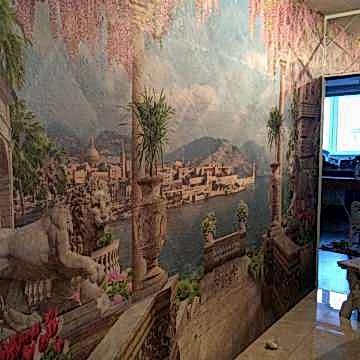 UV печать на фактурных обоях для интерьера