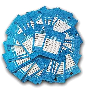 Изготовление бумажных бирок