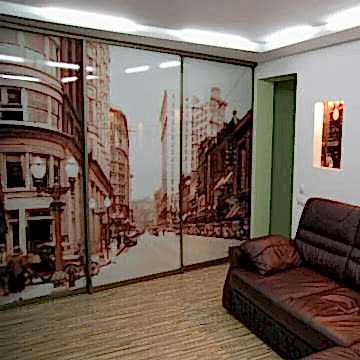 Шкаф купе с уф печатью