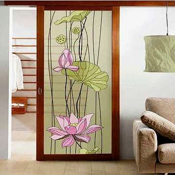 УФ печать на стеклянной двери