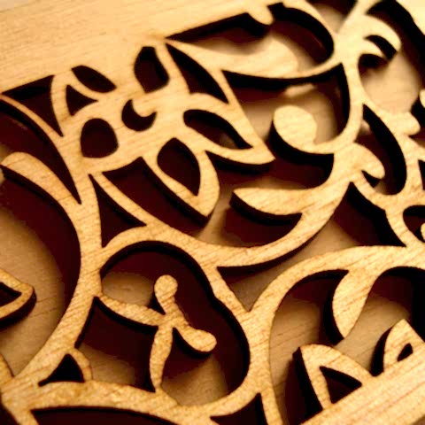 Лазерная резка дерева, фанеры